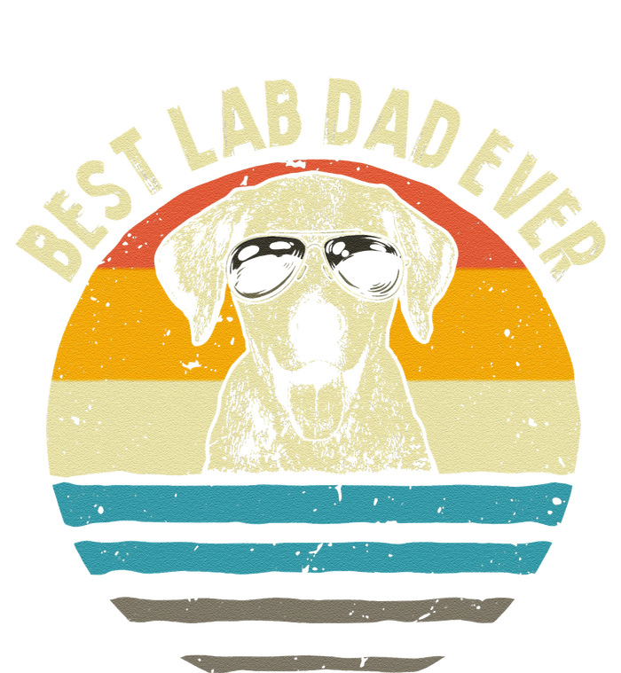 Funny Best Lab Dad Ever Labrador Dad Vintage Gift T-Shirt