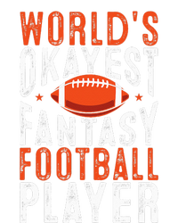 Football Funny Worlds Okayest Fantasy Football Player Hooded Wearable Blanket