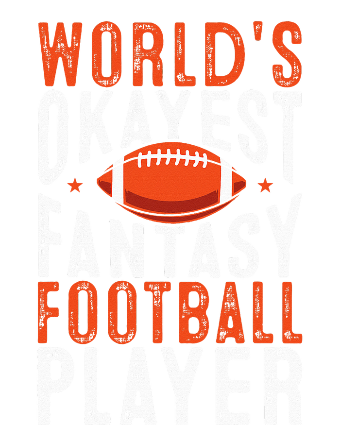 Football Funny Worlds Okayest Fantasy Football Player Hooded Wearable Blanket