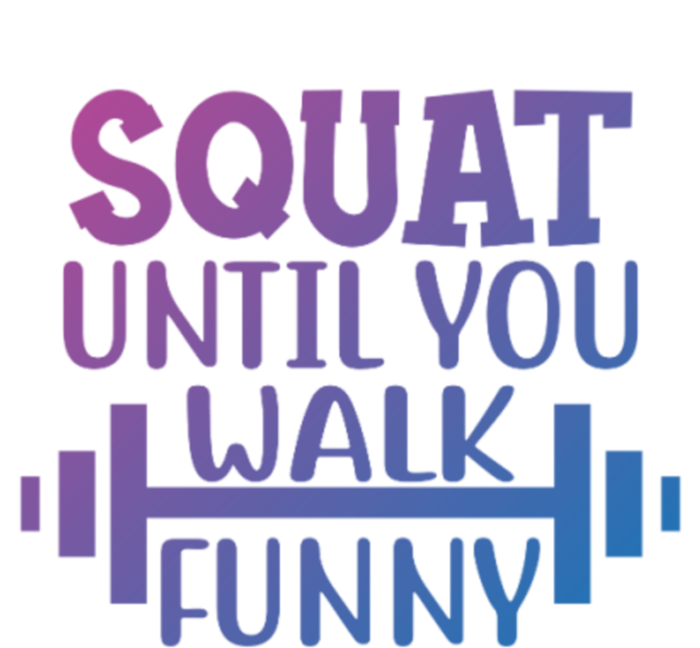 Squat Until You Walk Funny Powerlifting Workout Motivation Gift Sustainable Knit Beanie