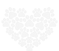 Heart Paw Print Dog & Cat Mom & Dad Mothers Day Fathers Day T-Shirt