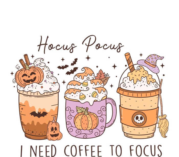 Pocus I Need Coffee To Focus Halloween Gift Urban Pullover Hoodie