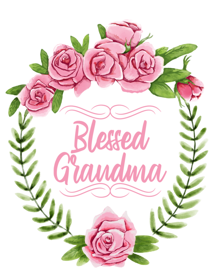 Floral Mothers Day Meaningful Gift With Blessed Grandma Design Meaningful Gift T-Shirt