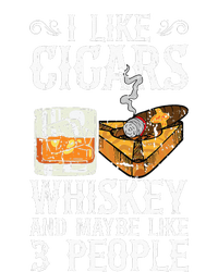 I Like Cigars Whiskey And Maybe 3 People Cigar Lounge Long Sleeve Shirt