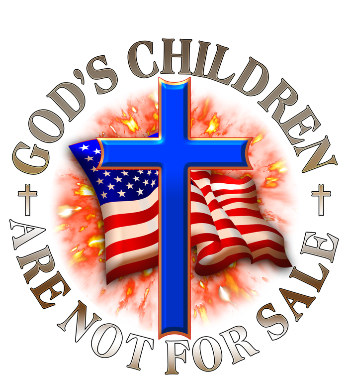 Gods Children Not Are For Sale American USA Flag Women's T-Shirt