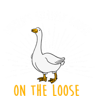 Worlds Silliest Goose On The Loose Funny Silly Softstyle Adult Sport Polo