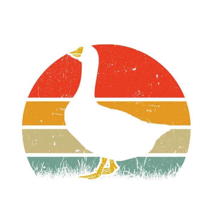 Worlds Silliest Goose On The Loose Funny Silly Women's Racerback Tank