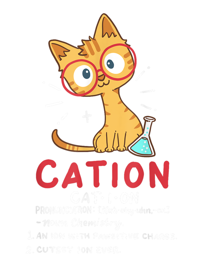 Cation Science Cat Funny Chemistry Chemist Science Teacher T-Shirt