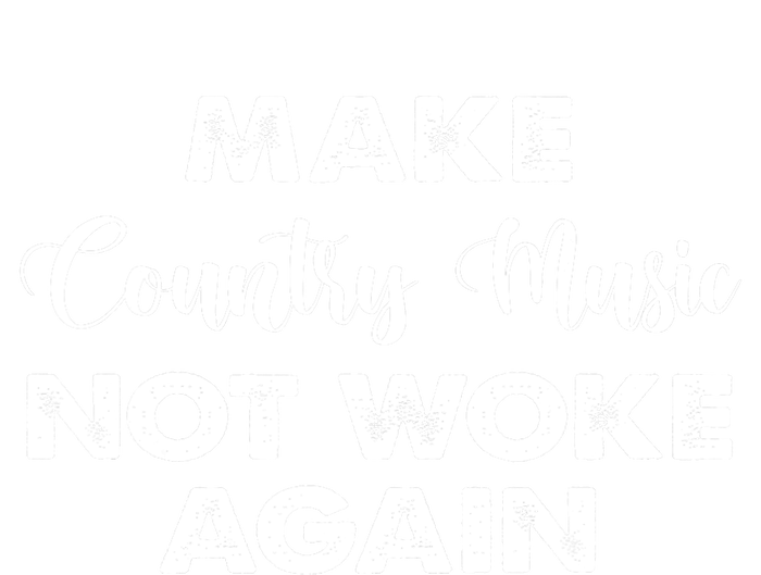 Make Country Music Not Woke Again Striped Beanie with Solid Band