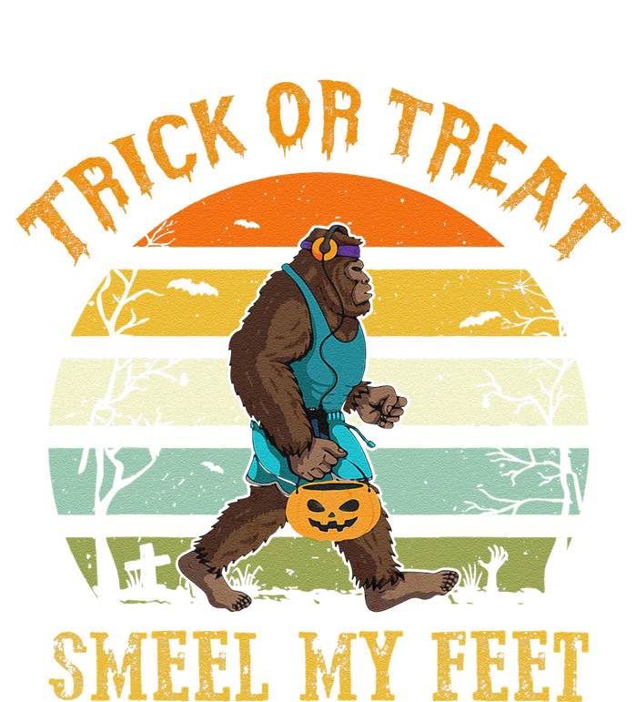 Funny Trick Or Treat Smell My Feet Bigfoot Halloween Vintage Insulated Varsity Jacket