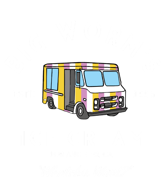 Big Worm&39;s Ice Cream &Quot;Whatchu Want&quot; Los Angeles CA Garment-Dyed Heavyweight T-Shirt