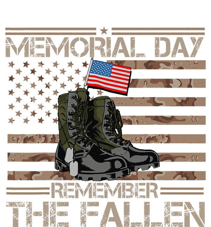 Memorial Day Remember The Fallen Veteran Military Camouflage Cooling Performance Crew T-Shirt