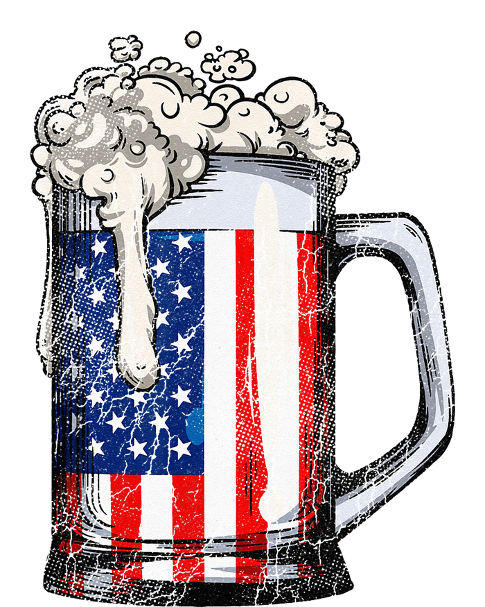 Beer 4th Of July  American Flag Drinking Mug Gifts Grommeted Golf Towel