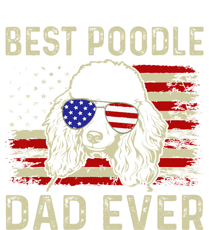 Vintage Best Poodle Dad Ever Dog Lover Tees Fathers Day Gift T-Shirt