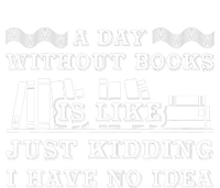 A Day Without Books Funny Book Lovers Quote Design Women’s Perfect Tri Rocker Tank