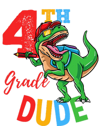 4th Grade Dude TRex Dinosaur Back To School Tall Long Sleeve T-Shirt