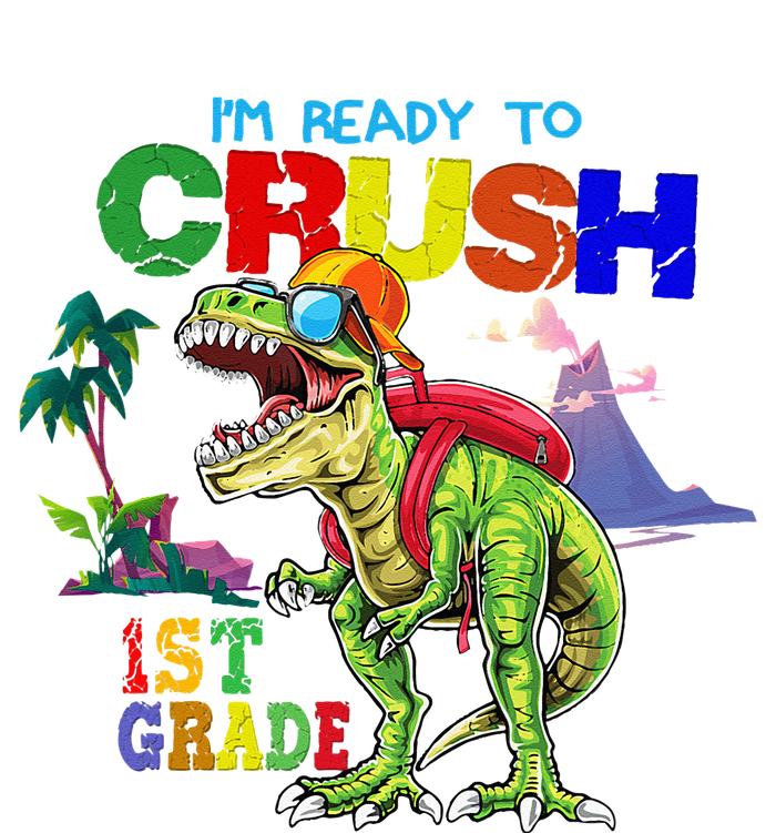 I'm Ready To Crush 1st Grade Back to School Dinosaur Tank Top