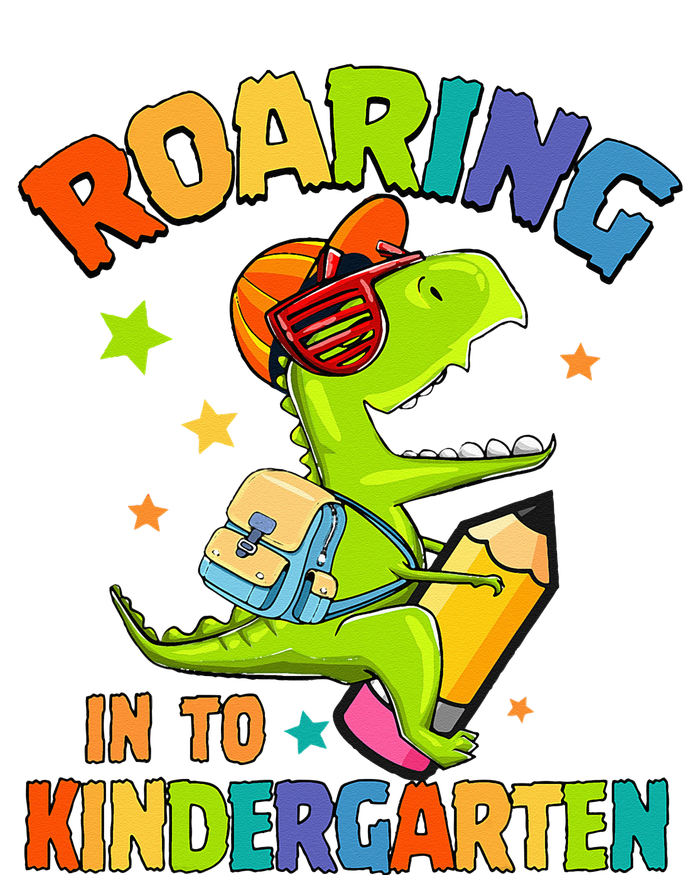 Roaring Into Kindergarten Dinosaur Back To School T-Shirt