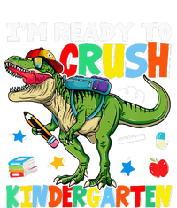 I'm Ready To Crush Kindergarten Back To School Dinosaur Womens Funnel Neck Pullover Hood