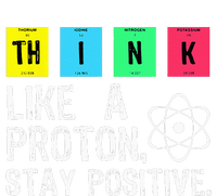 Think Like A Proton Stay Positive Funny Science Hooded Wearable Blanket