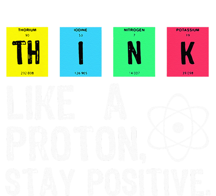 Think Like A Proton Stay Positive Funny Science Hooded Wearable Blanket