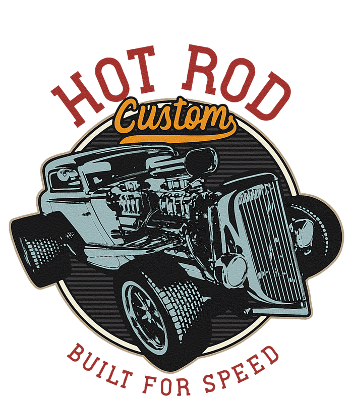 Vintage Hot Rod Retro Custom Built And Speed Classic Cars T-Shirt