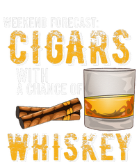 Weekend Forecast Cigars With Chance Of Whiskey Gifts V-Neck T-Shirt