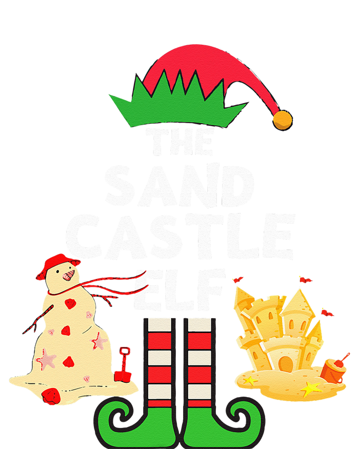 Christmas In July Sandcastle Elf Summer Beach Vacation Party T-Shirt