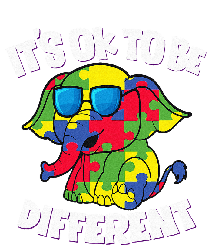 It's Ok To Be Different Autism Awareness Elephant Tank Top