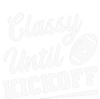 Classy Until Kickoff Funny Fantasy Football Heart Button