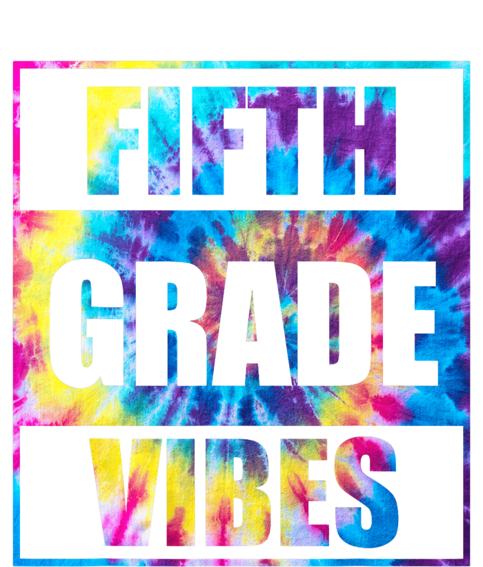 Back To School 5th Grade Vibes Tie Dye First Day Of School Teachers Grommeted Golf Towel