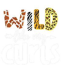 Girls Wild Like My Curls Funny Curly Hair Leopard Grommeted Golf Towel