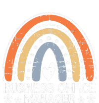 Funny Job Title Vintage Rainbow Business Office Manager T-Shirt