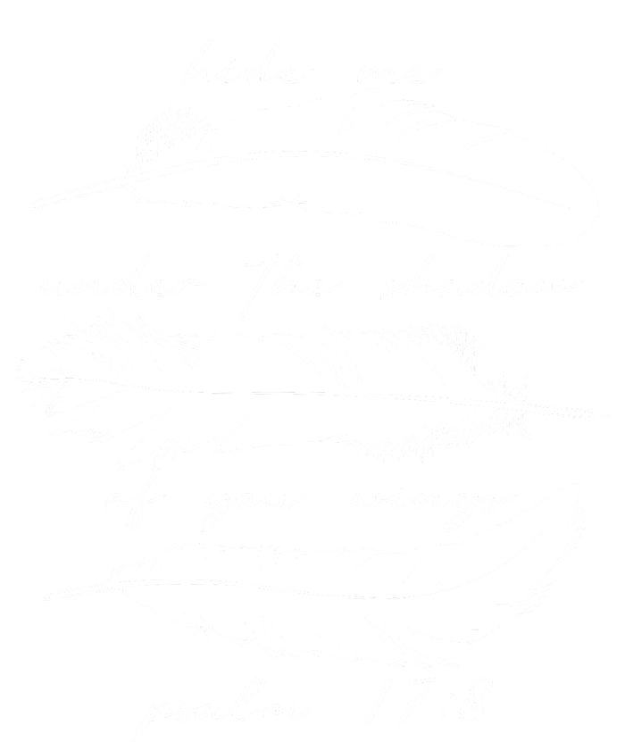 Hide Me Under The Shadow Of You Wings Psalm 17 8 V-Neck T-Shirt