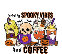 Fueled By Coffee & Spooky Vibes Coffee Lover Halloween Gift Tie-Dye Long Sleeve Shirt