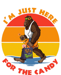 Im Just Here For The Candy Funny Bigfoot Halloween Costume T-Shirt