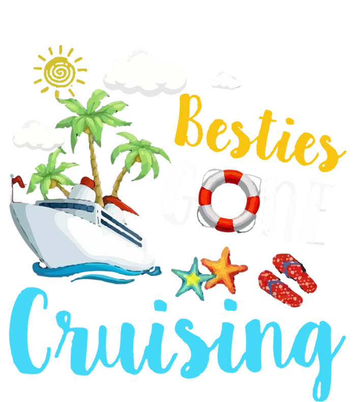 Besties Gone Cruise Matching Trip Cruising Vacation Cool Gift Short Acrylic Beanie