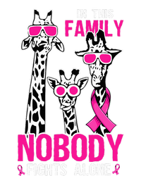 Family Nobody Fights Alone Giraffe Pink Ribbon Breast Cancer Pajama Set