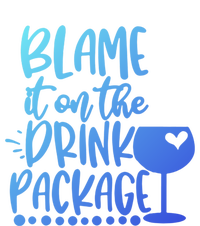 Blame It On The Package Cruise Alcohol Wine Lover Gift Valucap Bio-Washed Visor