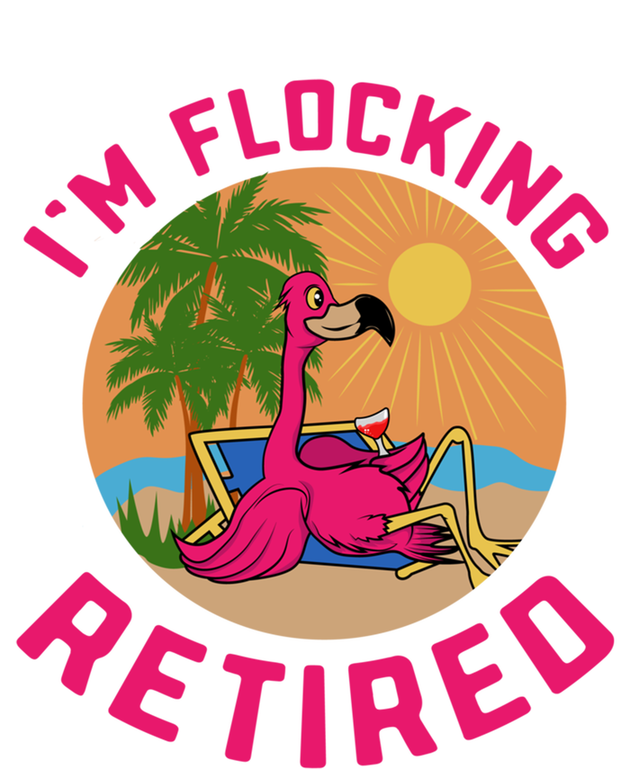 Im Flocking Retired Flamingo Grandma Retiret Pension Gift Kids Tie-Dye T-Shirt