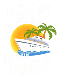 Cruise Lovers Rule 1 Dont Fall Off The Boat Family Cruise Gift Striped Beanie with Solid Band