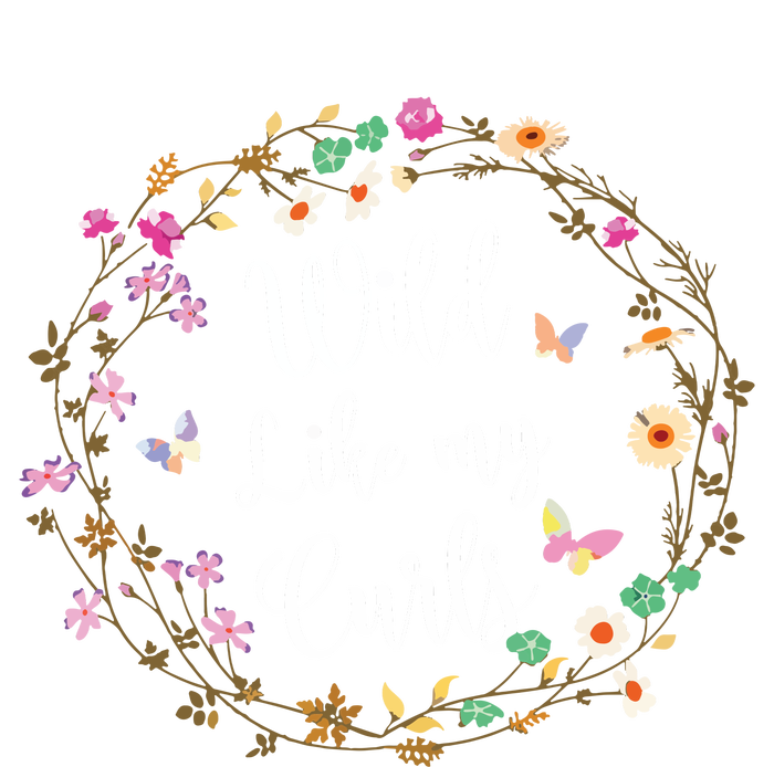 Wild Like My Curls Curly Haired For Women Girls Premium T-Shirt