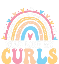 Wild Like My Curls Girls Funny Curly Hair Rainbow Youth Performance Sprint T-Shirt