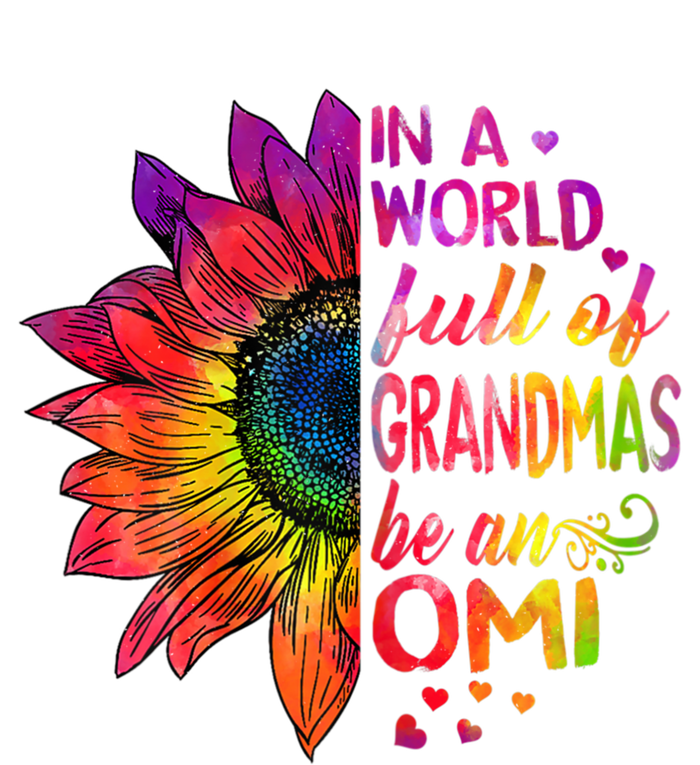 In A World Full Of Grandmas Be Omi Sunflower Christmas Gift T-Shirt