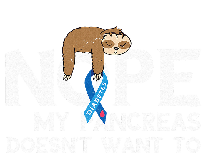 Pancreas Diabetes Awareness Sleep Sloth Pancreatic Diabetic T-Shirt