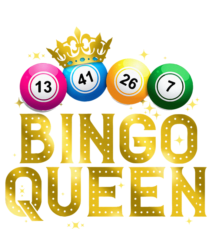 Cool Bingo Queen For Women Girls Lotto Casino Lucky Gambling T-Shirt