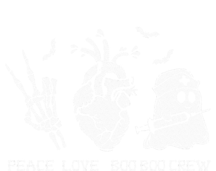 Peace Love Boo Boo Crew Lazy Halloween Costume Nurse Ghost T-Shirt