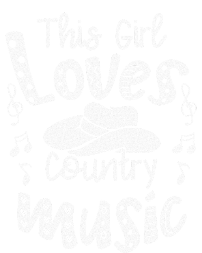 Funny Cowgirl Hat Music Lover This Girl Loves Country Music Kids Hoodie