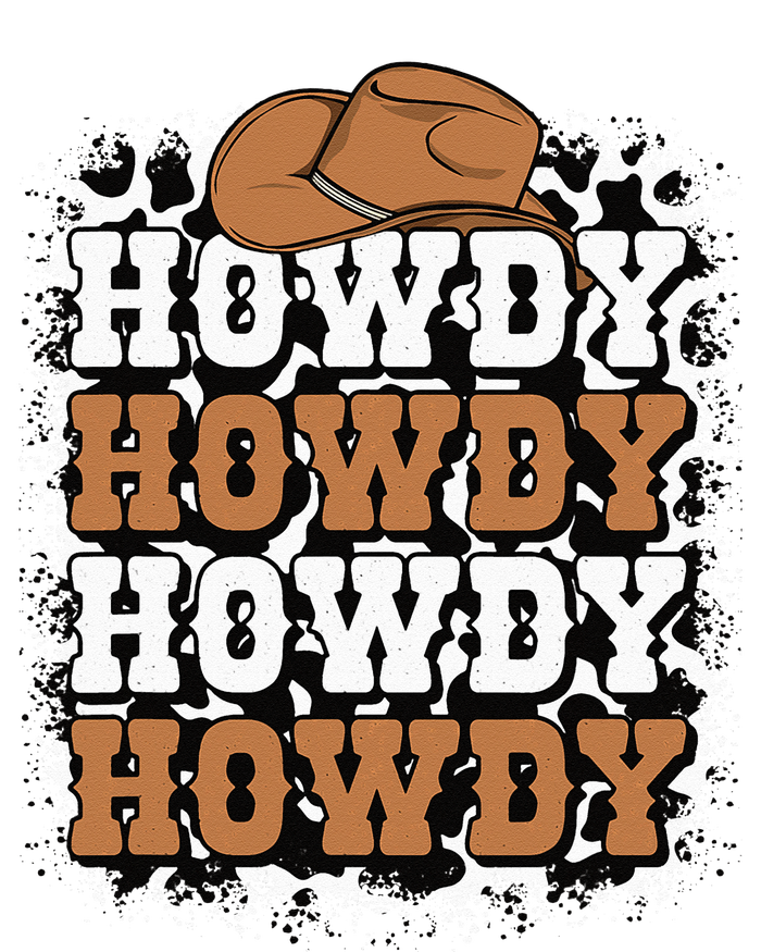 Howdy Cow Print Western Country Cowgirl Cowboy Texas Rodeo Full Zip Hoodie