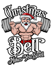 Christmas Barbell Squat Santa Funny Gym Quote Cute Gift T-Shirt